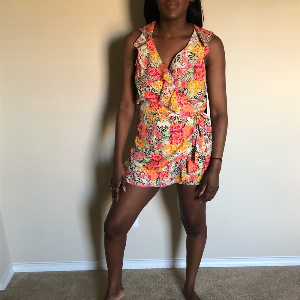 Floral Wrap Romper